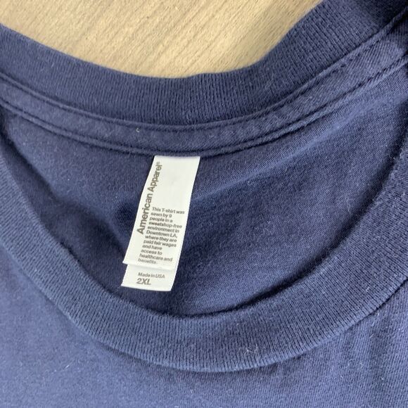 U.S. Navy T Shirt Size 2XL  United States Chief USA Navy Blue USN Semper Fortis - Picture 7 of 10